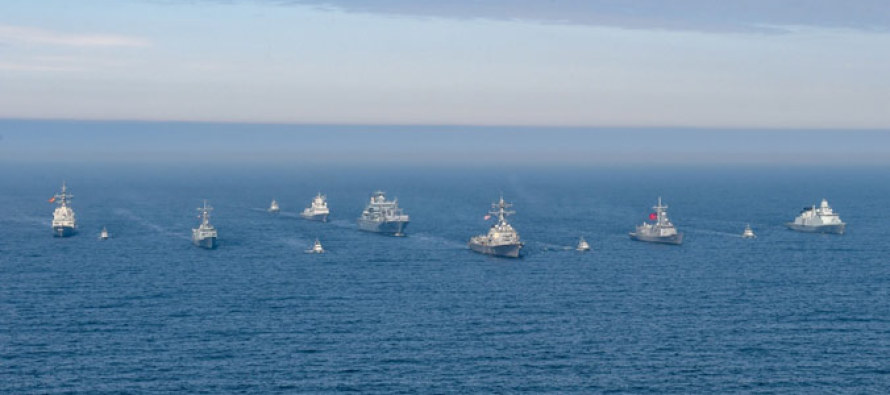 Морские и воздушные силы НАТО упражняются в Балтийском море