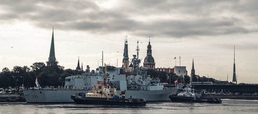 Визит кораблей постоянной военно-морской группы НАТО в Рижский порт