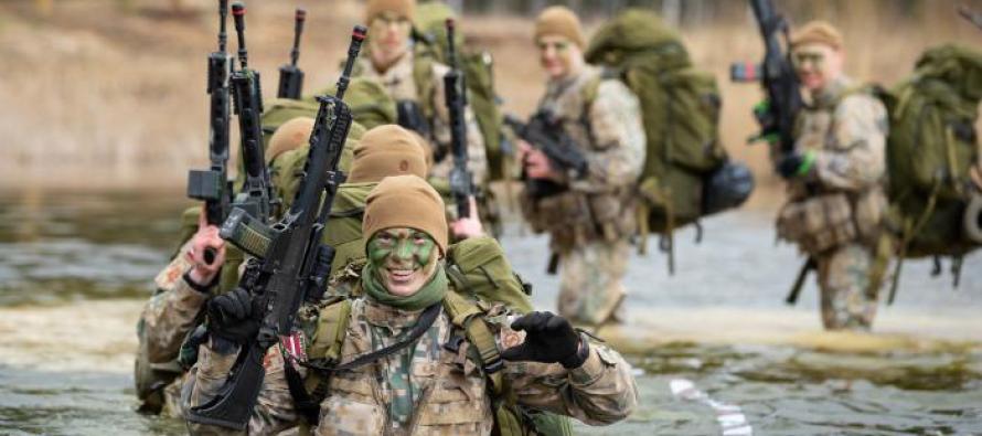 Рота почётного караула Штабного батальона участвует в военных учениях “Zibens 2020”