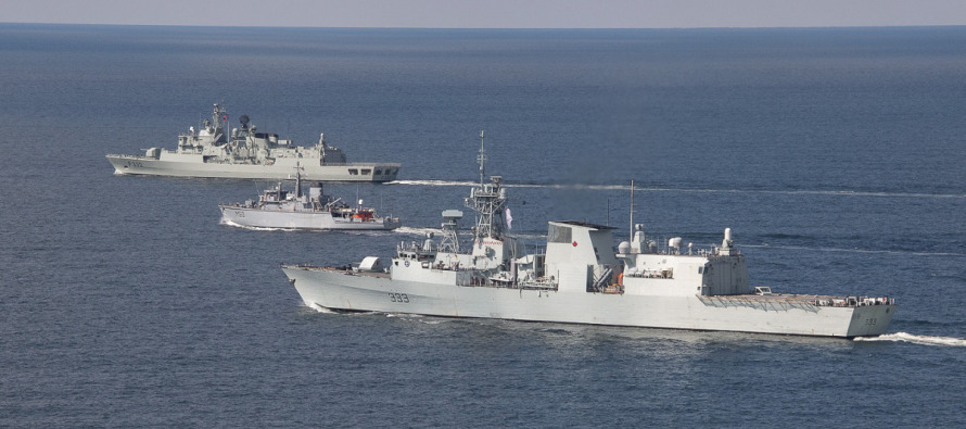 1-я постоянная военно-морская группа НАТО упражняется в Балтийском море вместе с Литовским ВМФ