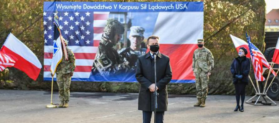 В Польше задействован Передовой штаб 5-го корпуса сухопутных войск США
