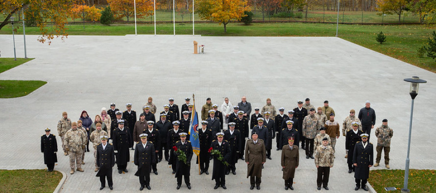 Церемония смены командира Учебного центра Латвийских морских сил