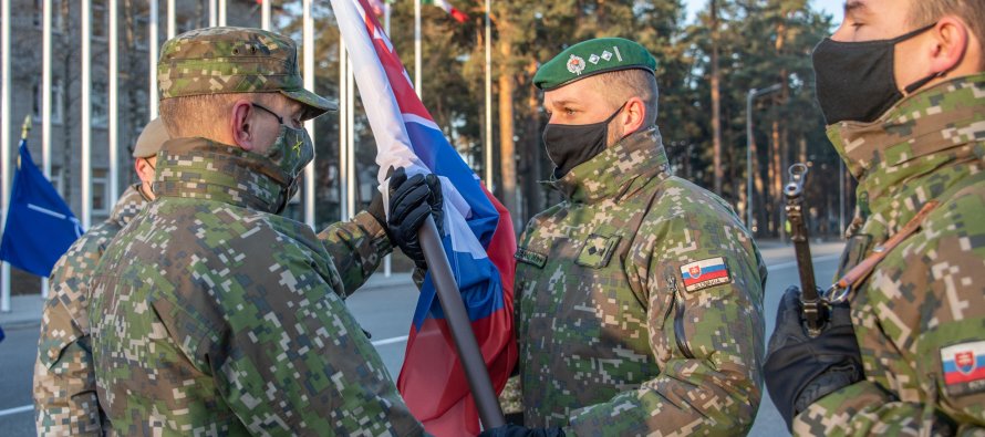 На Адажскую базу прибыла новая ротация словацкого контингента