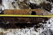 Во время строительных работ в Вентспилсе найдена авиационная бомба весом 70 кг