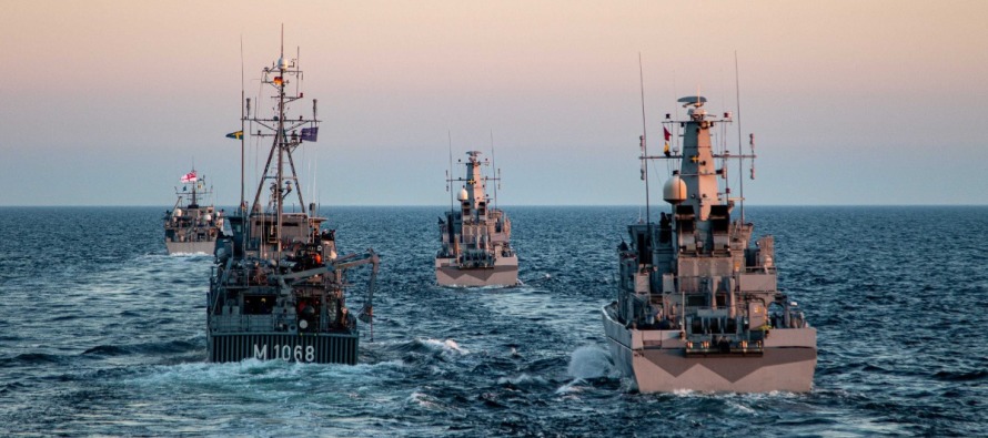Совместные учения 1-й постоянной морской противоминной группы НАТО и Шведского ВМФ