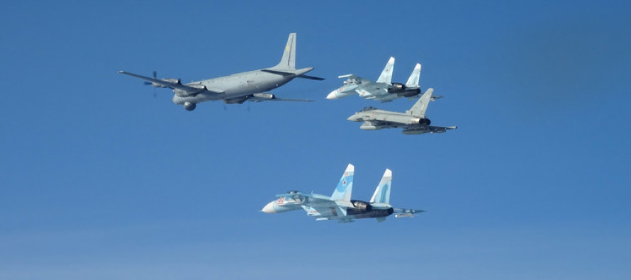 Истребители НАТО 29-го марта совершили перехват нескольких групп российских военных самолётов