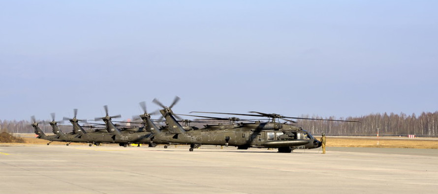 В Латвию прибыла новая ротация вертолётов UH-60 “Black Hawk” ВВС США