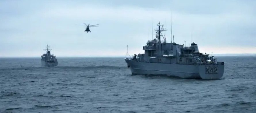 Латвийские морские силы участвуют в военном учении Балтийских стран “Baltron Squadex 2021”