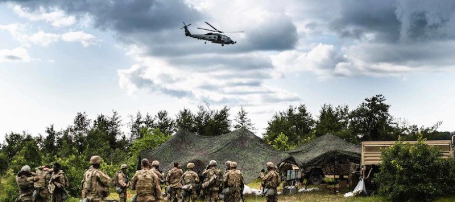 Латвийские военнослужащие участвуют в военном учении “Northern Strike 2021” в США