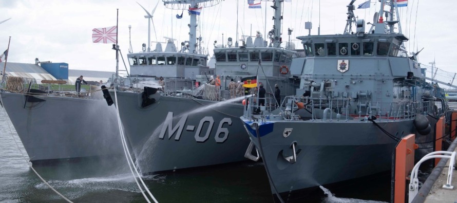 Корабль Латвийских морских сил М-06 «Таливалдис» в Нидерландах принял участие в учении Sandy Coast 2021