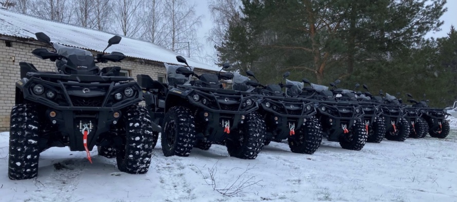Новые мощные квадроциклы для охраны литовско-белорусской границы
