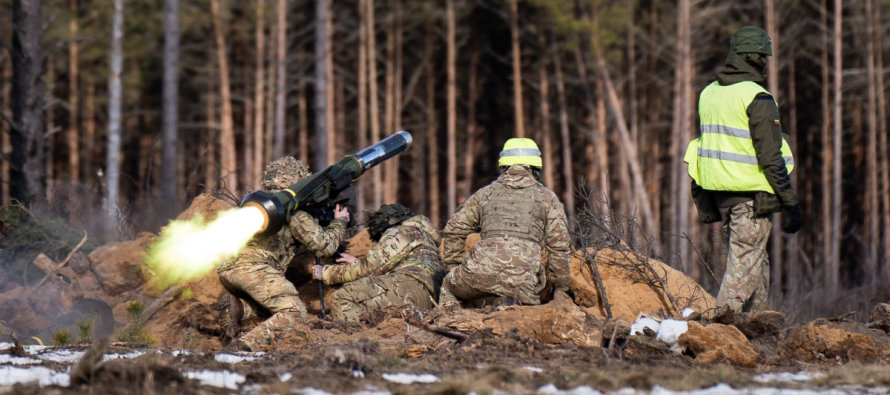 Подразделения Литовских сухопутных войск обучались противотанковой борьбе на учении «Охотник»