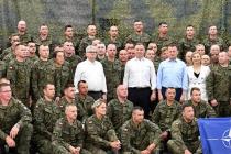 Президент Республики Польша Анджей Дуда и министр обороны Польши Мариуш Блащак посетили Адажскую базу