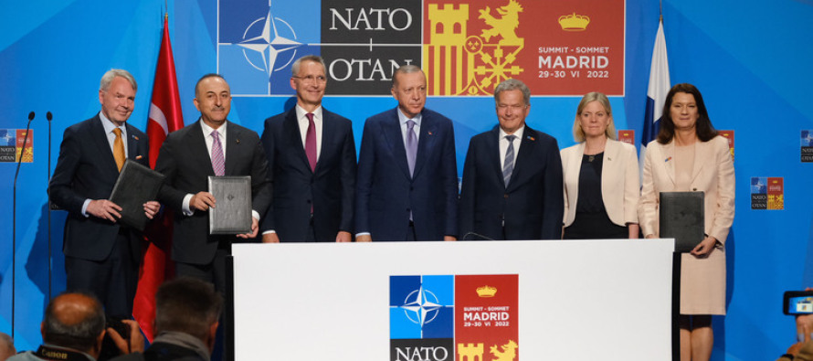 Турция, Финляндия и Швеция подписали соглашение, открывающее путь к членству Финляндии и Швеции в НАТО