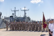В Лиепаю с дежурства в составе SNMCMG1 вернулся корабль Латвийский морских сил A-53 ”Virsaitis”.