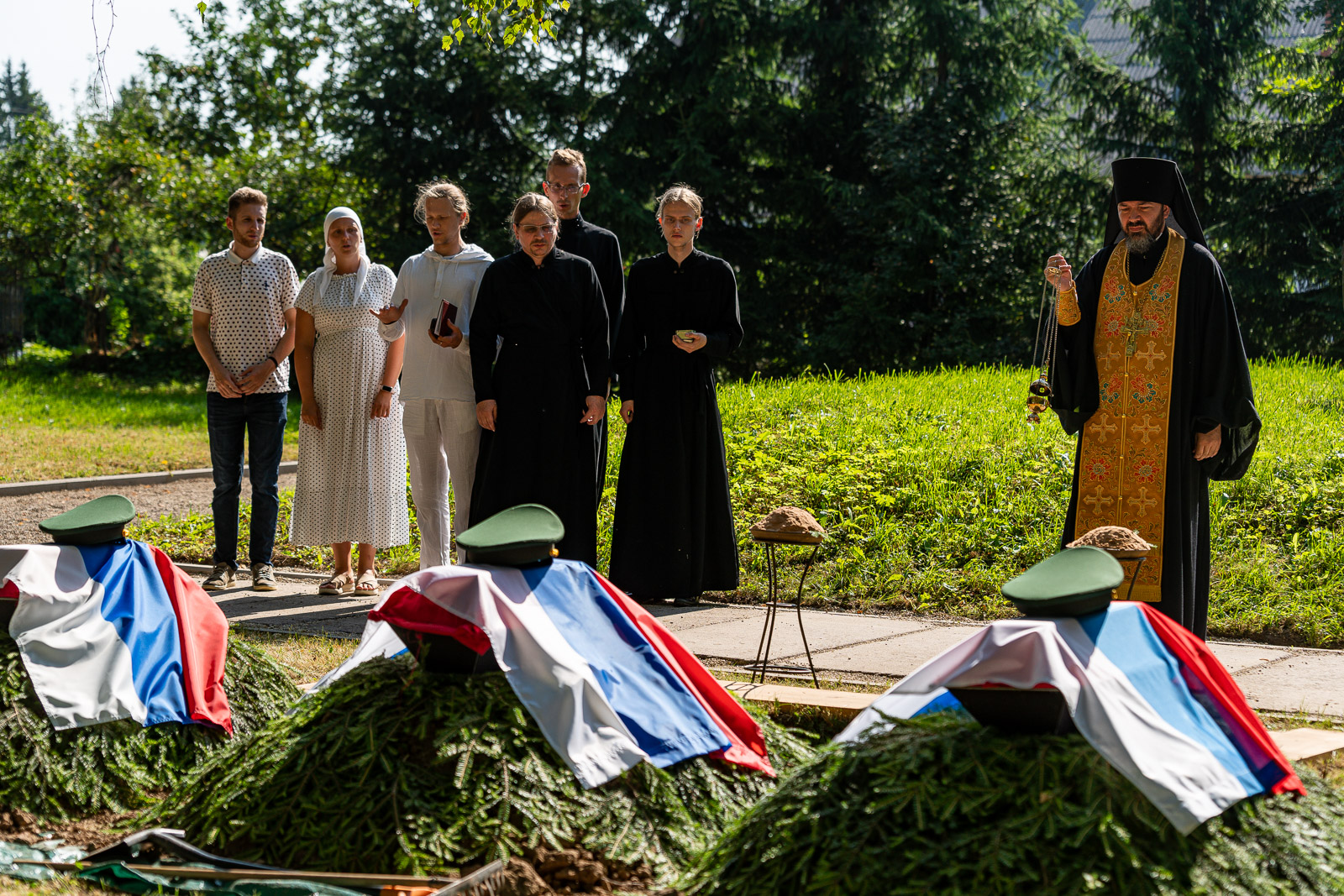 Перезахоронение офицеров в Екабпилсе