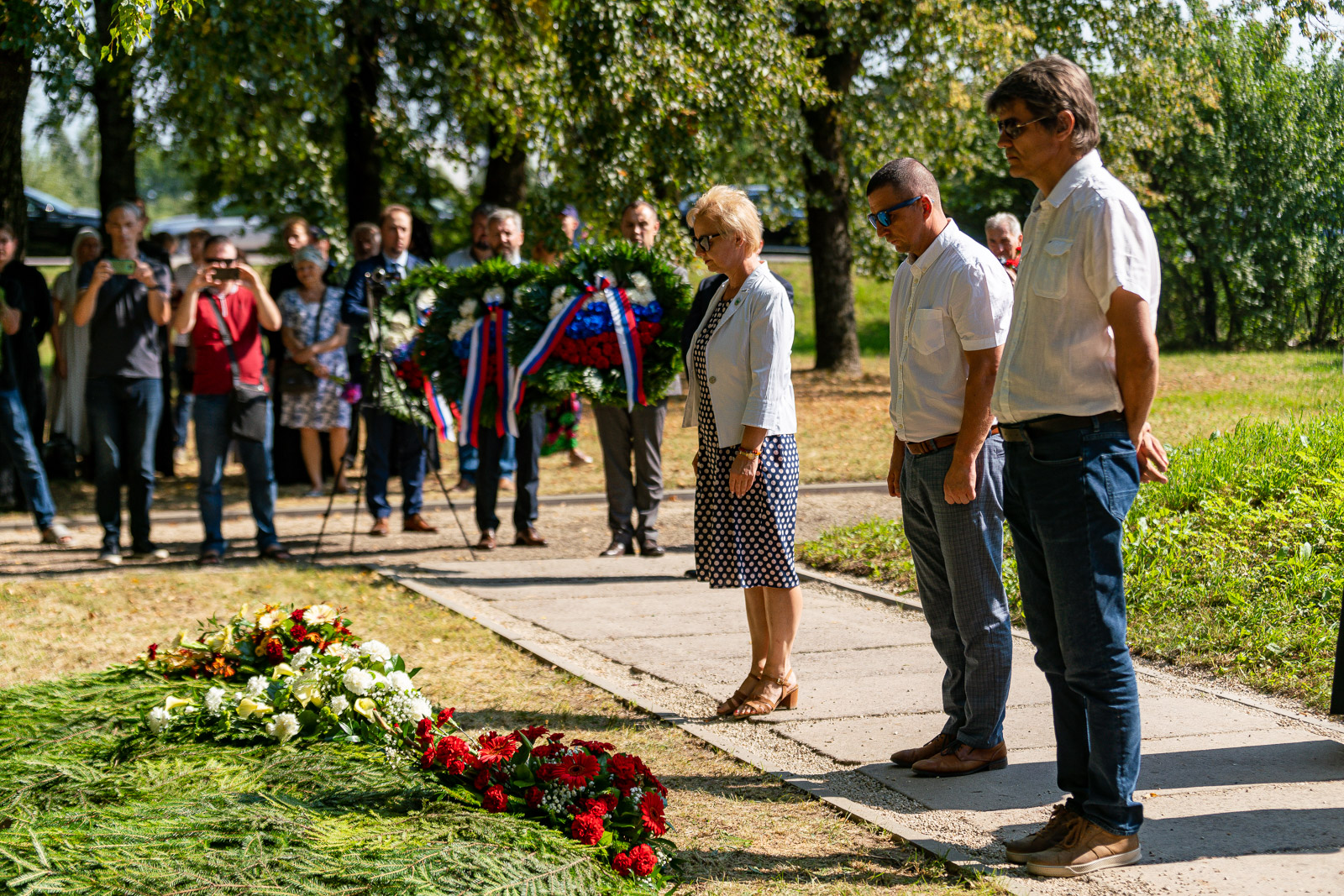 Перезахоронение офицеров в Екабпилсе