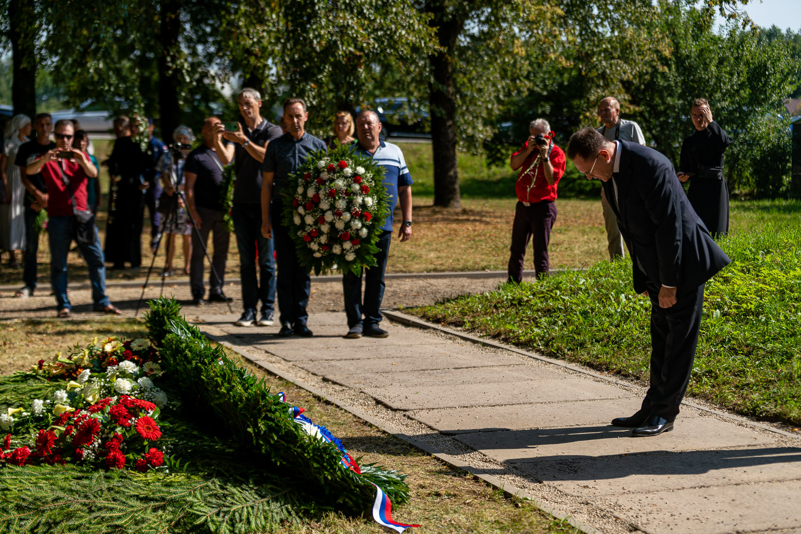 Перезахоронение офицеров в Екабпилсе