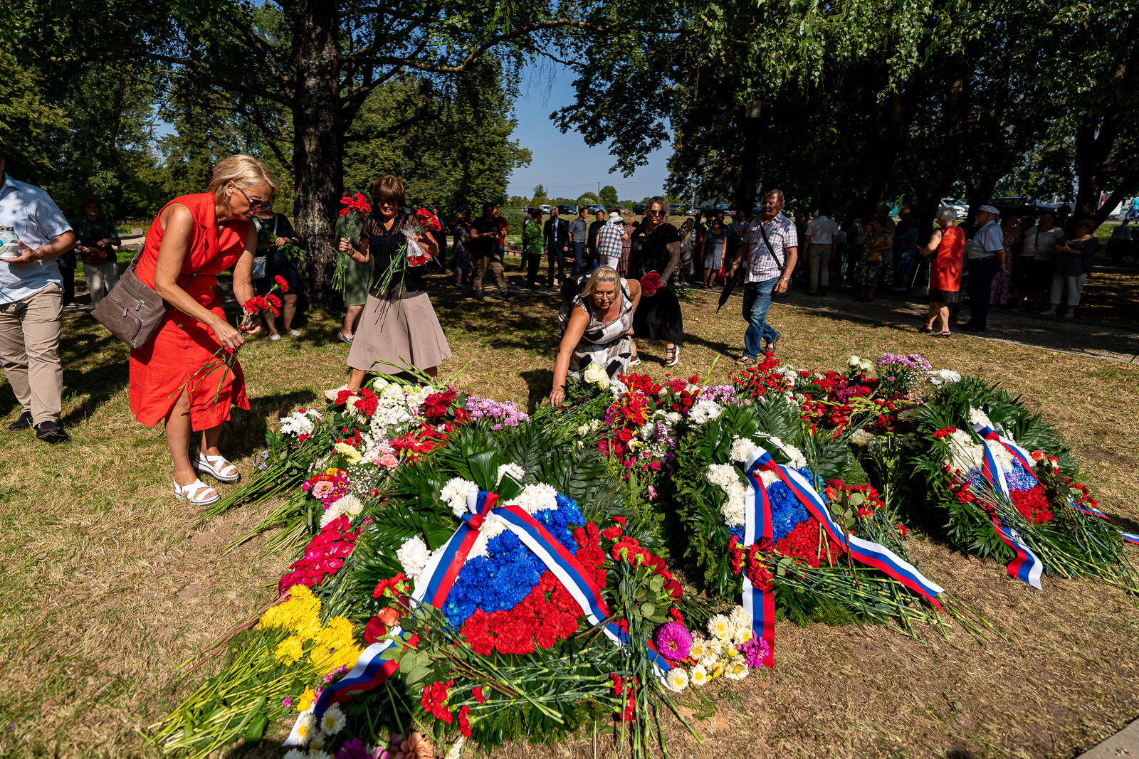 Перезахоронение офицеров в Екабпилсе